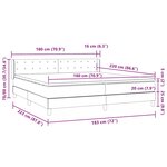 vidaXL Sommier à lattes de lit et matelas vert foncé 180x220cm velours
