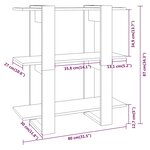 vidaXL Bibliothèque/Séparateur de pièce Blanc 80x30x87 cm