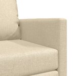 vidaXL Sofa-lit 2-en-1 Crème 74x77x81 cm Tissu