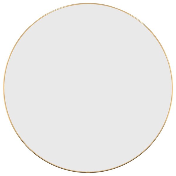 vidaXL Miroir mural Doré Ø 60 cm Rond