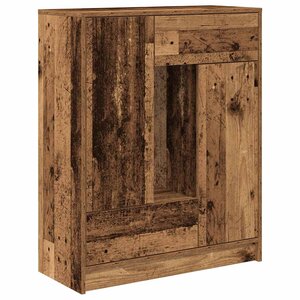 vidaXL Buffet avec tiroirs et portes vieux bois 73x31x90 cm