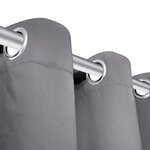 vidaXL Rideau occultant avec œillets métalliques 270 x 245 cm Gris