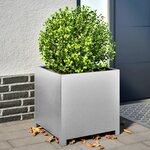 vidaXL Jardinière 50x50x50 cm acier galvanisé