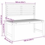 vidaXL Ensemble de banc de jardin 4 Pièces Marron Bois d'acacia massif