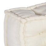vidaXL Coussin de canapé sur palette 2 Pièces Crème tissu