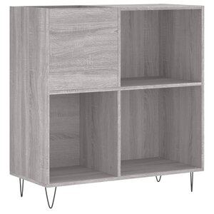 vidaXL Armoire à disques sonoma gris 84 5x38x89 cm bois d'ingénierie