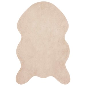 vidaXL Tapis en Fourrure Synthétique de Lapin Olite Taupe 60 x 90 cm