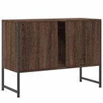vidaXL Armoire lavabo de salle de bain chêne marron bois d'ingénierie