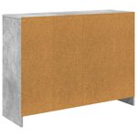 vidaXL Buffet Gris béton 102 x 32 x 73 5 cm