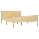vidaXL Cadre de lit sans matelas bois de pin massif 120x200 cm