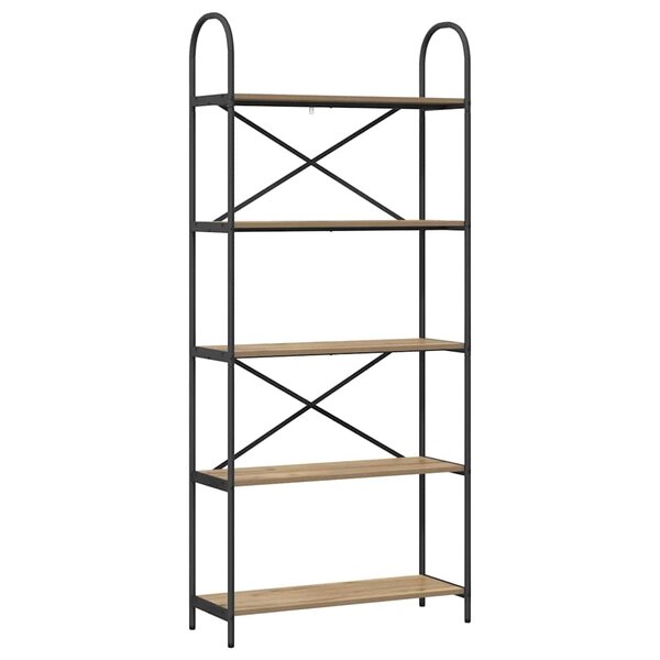 vidaXL Étagère Chêne artisanal 80 x 30 x 183 cm Bois d'ingénierie