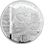 Monnaie FIFA WORLD CUP 26 Monterrey Argent 10 Pesos Mexico 2026