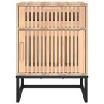 vidaXL Tables de chevet 2 Pièces 40x30x55 5 cm bois ingénierie et fer