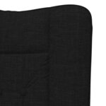 vidaXL Fauteuil relaxant Noir 63 x 67 x 94 cm tissu