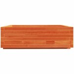 vidaXL Jardinière cire marron 80x80x26 5 cm bois de pin massif