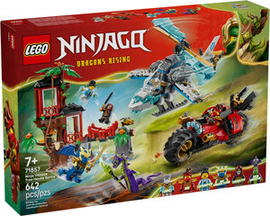 LEGO NINJAGO La cabane et les véhicules des Ninjas 71857 — 642 pièces dès 7 ans