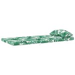 vidaXL Coussin de chaise 2 Pièces Vert 58 x 77 x 4.5 cm Tissu Oxford