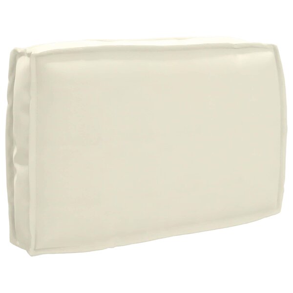 vidaXL Coussin Crème 60 x 40 x 12 cm Tissu Oxford