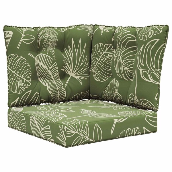 vidaXL Coussin de canapé d'extérieur Polyester Modèle feuille