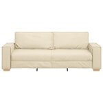 Canapé 3 places vidaXL crème 180 cm en tissu