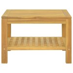 vidaXL Table basse 60x60x40 cm Bois massif de teck