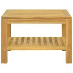 vidaXL Table basse 60x60x40 cm Bois massif de teck