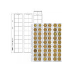 Feuilles numismatiques MU54 pour 54 monnaies jusque Ø 20 mm