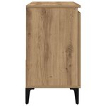 vidaXL Armoire lavabo chêne artisanal 65x33x60 cm bois d'ingénierie