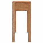 vidaXL Table console 110x35x75 cm bois de teck solide