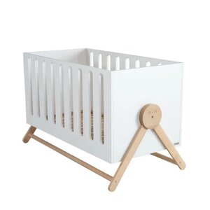 Lit Swing 140x70 Blanc/Bois