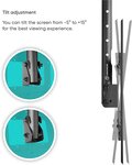 Onkron n1l blk support tv de plafond pour des écrans de 32 à 80 pouces noir