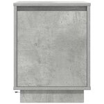 vidaXL Tables de chevet avec lumières LED 2 Pièces gris béton 38x34x50 cm