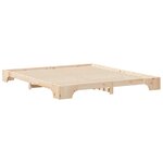 vidaXL Cadre de lit Marron 200 x 220 cm Pin massif