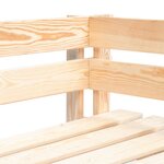 vidaXL Canapé d'angle palette de jardin bois de pin imprégné