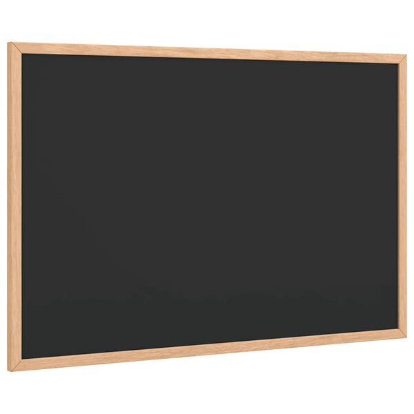 vidaXL Tableau noir avec cadre en bois de pin massif noir 60x40 cm