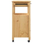 vidaXL Chariot de cuisine MONZA 84x40x90 cm bois massif de pin