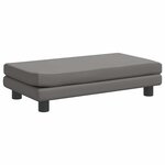 vidaXL Canapé avec repose-pied pour enfants gis 100x50x30cm similicuir