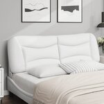 vidaXL Coussin de tête de lit Hvar blanc 160 cm similicuir