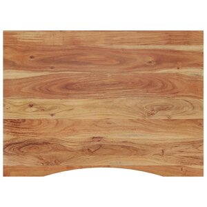 vidaXL Dessus de bureau 100x80x2 5 cm rectangulaire bois massif acacia