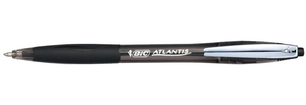 Stylo bille ATLANTIS SOFT pointe moyenne 1 mm noir BIC