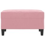 vidaXL Repose-pied Rose 70x55x41 cm Velours