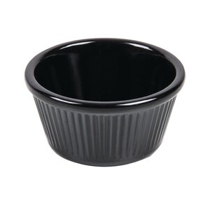 Ramequin cannelé noir en mélamine 70 mm - lot de 12 - olympia kristallon - mélamine