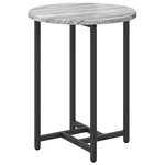 vidaXL Ensemble de tables d'appoint 2 Pièces Gris sonoma et Noir