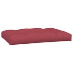 vidaXL Coussins de palette 7 Pièces rouge bordeaux tissu