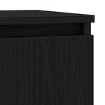 vidaXL Buffet chêne noir 29 5x34x76 cm bois d'ingénierie