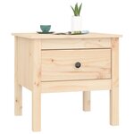 vidaXL Table d'appoint 50x50x49 cm Bois massif de pin