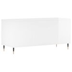 vidaXL Armoire à disques blanc brillant 100x38x48 cm bois d'ingénierie