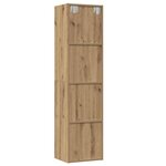 vidaXL Bibliothèque/Meuble TV vieux bois 36x30x143cm bois d'ingénierie