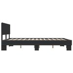 vidaXL Cadre de lit sans matelas noir 160x200 cm