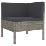 Salon de jardin meuble d'extérieur ensemble de mobilier 12 pièces avec coussins résine tressée gris 02_0015643